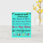 Prüfung 2020 GCSE Ein Level Glückwunschkarte Karte (Gelbe Blume)