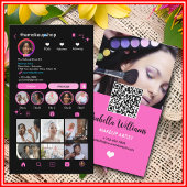 Prüfung auf ein Gerät zum Anschluss des QR-Codes Visitenkarte