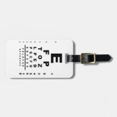 Prüfung der Augendiagramme Gepäckanhänger (Vorderseite horizontal)