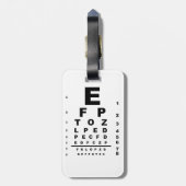 Prüfung der Augendiagramme Gepäckanhänger (Rückseite vertikal)