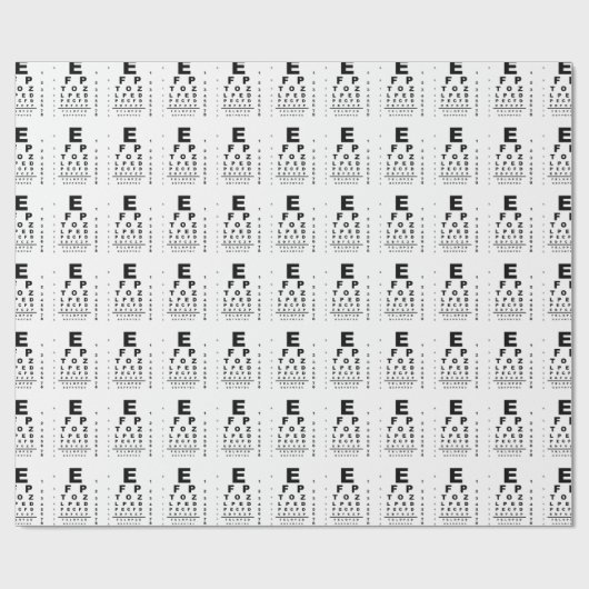 Prüfung der Augendiagramme Geschenkpapier (Flach)