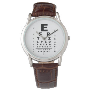Prüfung der Augenuntersuchung Armbanduhr