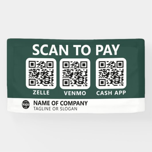 Prüfung der beruflichen Firmenlogos zur Bezahlung Banner (Horizontal)