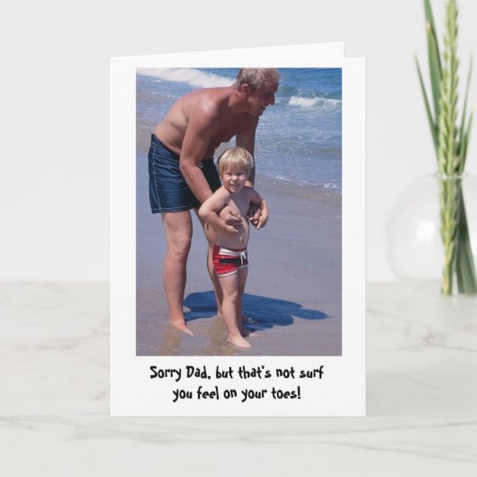 Prüfung der Brandung mit Vater Karte (Vorderseite)