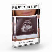 Prüfung der Schwangerschaft am Vatertag Fotoblock (Links)