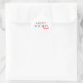 Prüfung des Betrugs Runder Aufkleber (Tasche)