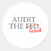 Prüfung des Betrugs Runder Aufkleber (Vorderseite)