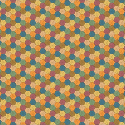 Prüfung des mehrfarbigen Radmusters der Blume Aufkleber (Vorderseite)