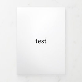 Prüfung Dreifach Gefaltete Karte