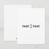 Prüfung Feiertagskarte (Vorne/Hinten)