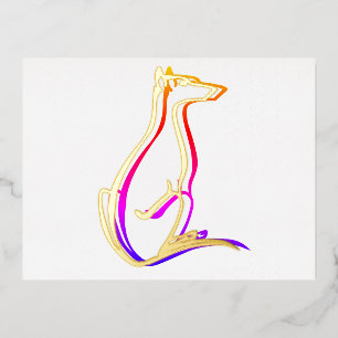 Prüfung Folie Einladungspostkarte