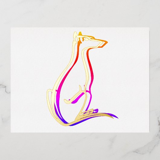 Prüfung Folie Einladungspostkarte (Vorderseite)