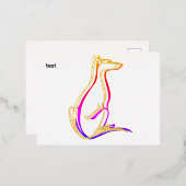 Prüfung Folie Einladungspostkarte (Vorderseite/Rückseite)