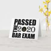 Prüfung für die Bar 2020 bestanden Karte (Gelbe Blume)