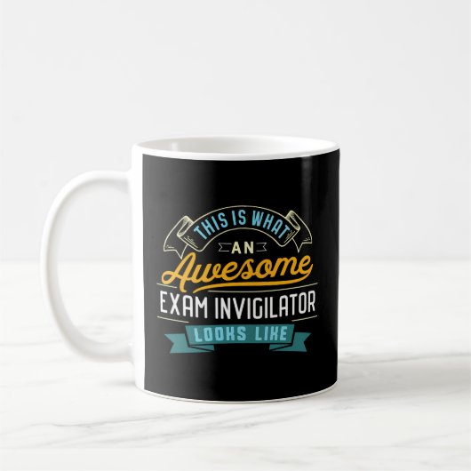Prüfung Invigilator Phantastisch Job Beruf Kaffeetasse (Links)