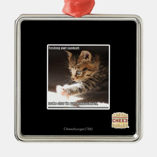 Prüfung owt sunbaff ornament aus metall (Vorne)