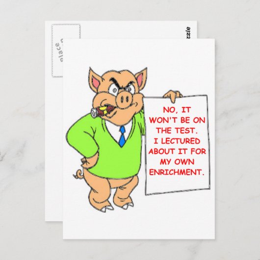 PRÜFUNG POSTKARTE (Vorne/Hinten)