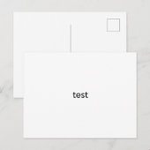 Prüfung Postkarte (Vorne/Hinten)