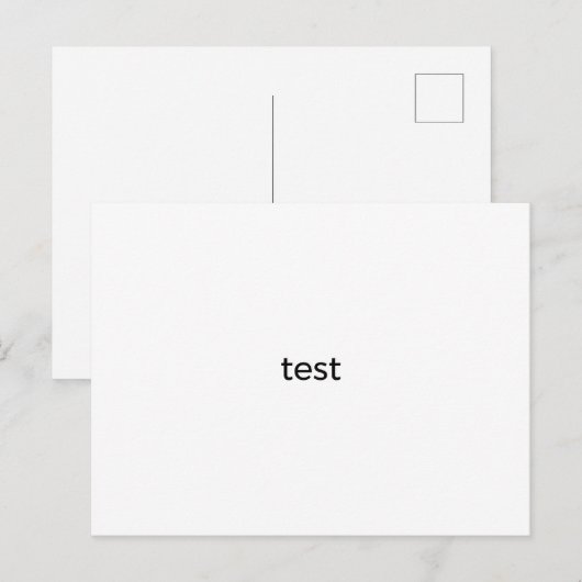 Prüfung Postkarte (Vorne/Hinten)