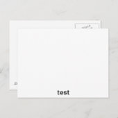 Prüfung Postkarte (Vorne/Hinten)