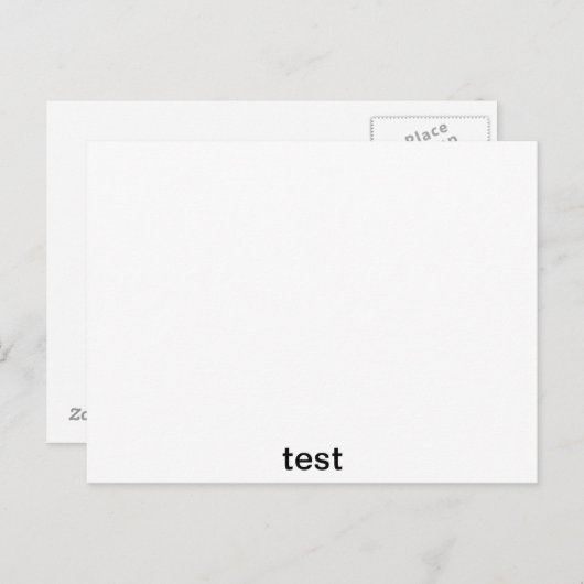 Prüfung Postkarte (Vorne/Hinten)