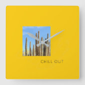 Prüfung Quadratische Wanduhr (Vorderseite)