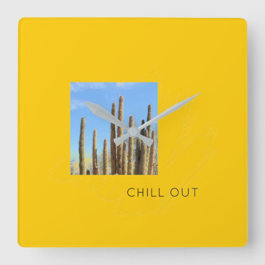 Prüfung Quadratische Wanduhr (Vorderseite)