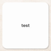 Prüfung Rechteckiger Pappuntersetzer (Vorderseite)