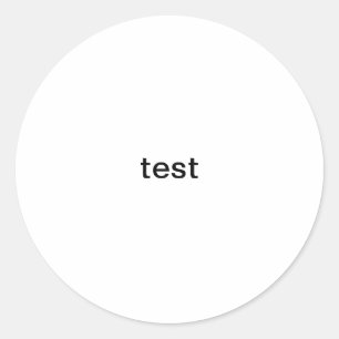 Prüfung Runder Aufkleber