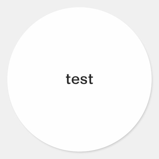 Prüfung Runder Aufkleber (Vorderseite)