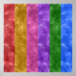 Prüfung von Aquarellfarben Poster