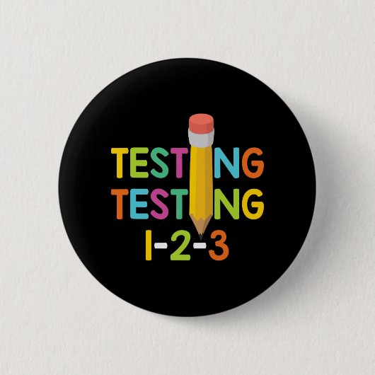 Prüfungen für Tageslehrer 1-2-3 Button (Vorderseite)