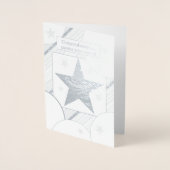 Prüfungen Übergeben Silver/Gold Foil Glückwunschka Folienkarte (Vorderseite)