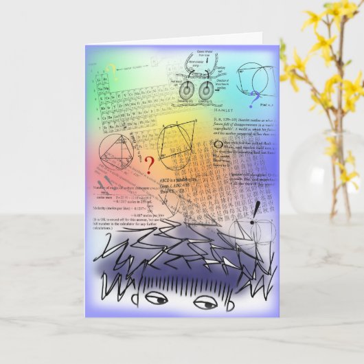 Prüfungs-Zeit!! Karte (C20) (Gelbe Blume)