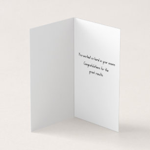 Prüfungsergebnisse Glückwunschkarte