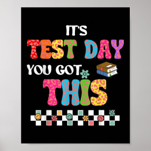 Prüfungsmotivation Schüler Lehrer Es Ist Testtag Y Poster