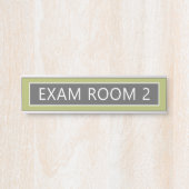 Prüfungsraum Ärztebüro KANN Farbe bearbeiten Türschild (Vorderseite )