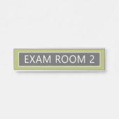 Prüfungsraum Ärztebüro KANN Farbe bearbeiten Türschild (Vorderseite )