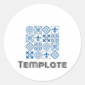 Prüfvorlage Runder Aufkleber (Vorderseite)