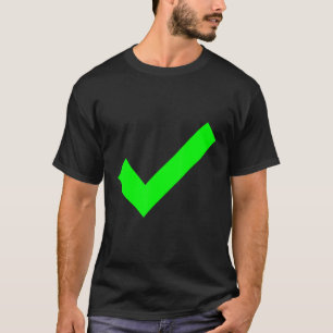 Prüfzeichen Ja Bestätigter Karo Das Feld Karo Mark T-Shirt