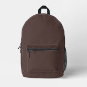 Prune Color Backpack Bedruckter Rucksack (Vorderseite)