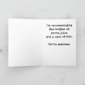 Prune Juice & TP Get Well Card TPC-1 Karte (Innenseite)