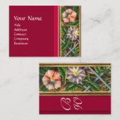 PRUNGLORIE-MONOGRAMM VISITENKARTE (Vorne/Hinten)