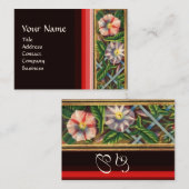 PRUNGLORIE-MONOGRAMM VISITENKARTE (Vorne/Hinten)