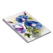 Prunkwinde - Aquarellblumen Notizblock (Rechte Seite)