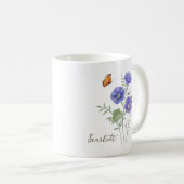 Prunkwinde Geburtsmonatsblume Kaffeetasse (VorderseiteRechts)