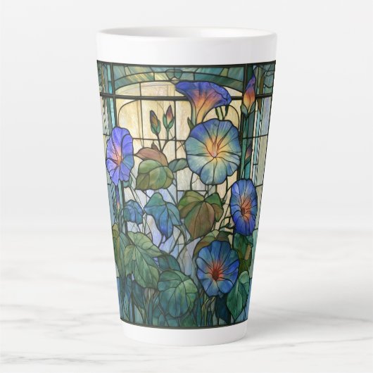 Prunkwinde Glasmalerei Milchtasse (Vorderseite)