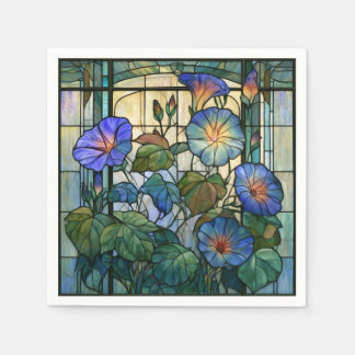 Prunkwinde Glasmalerei Serviette