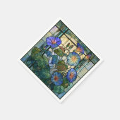 Prunkwinde Glasmalerei Serviette (Ecke)