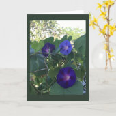 Prunkwinde Kaleidoskop Leere Karte (Gelbe Blume)